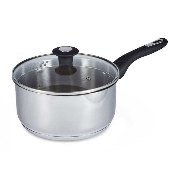Simply Home Stainless Steel Saucepan with Draining Lid | 20cm