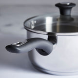 Simply Home Stainless Steel Saucepan with Draining Lid | 20cm