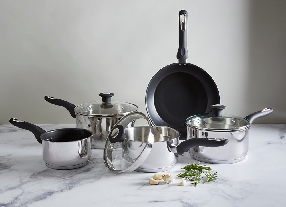 Simply Home Stainless Steel Saucepan with Draining Lid | 20cm