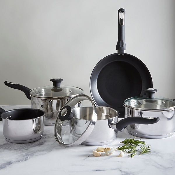 Simply Home Stainless Steel Saucepan with Draining Lid | 20cm