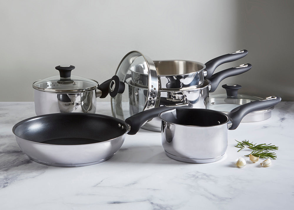 Simply Home Stainless Steel Saucepan with Draining Lid | 20cm