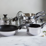 Simply Home Stainless Steel Saucepan with Draining Lid | 20cm
