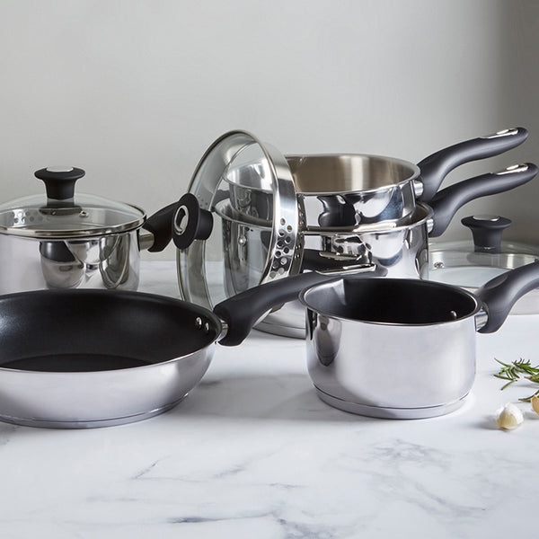 Simply Home Stainless Steel Saucepan with Draining Lid | 20cm