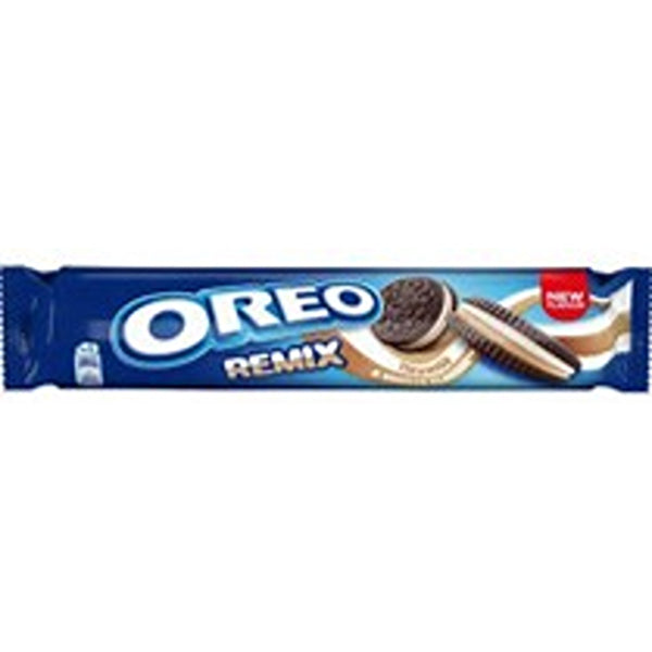 Oreo Remix Tiramisu & Vanilla Flavour Chocolate Sandwich Biscuits | 157g