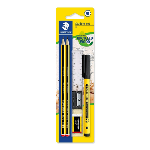 Staedtler Noris Student Handwriting Set - HB Pencils, Pen and Ruler