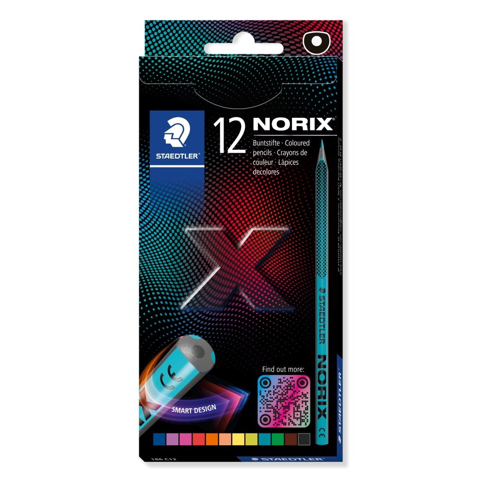 Staedtler Norix Colouring Pencils Set | Pack of 12, Assorted Colours