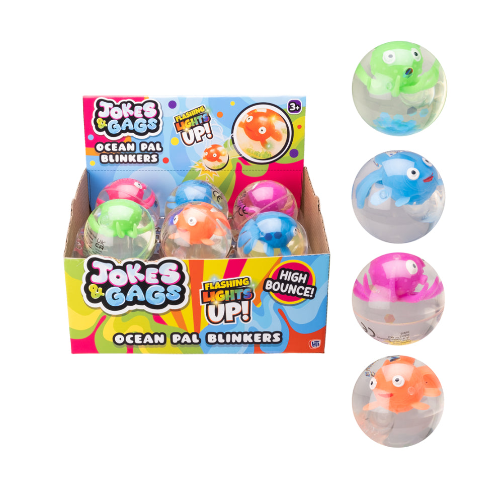 Ocean Pal Flashing High Bounce Blinker Balls | Assorted Sea Designs