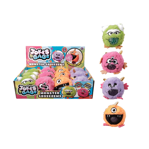 Monster Squeezems Squishy Squeeze Toy | Assorted Designs and Colours, Age 3+