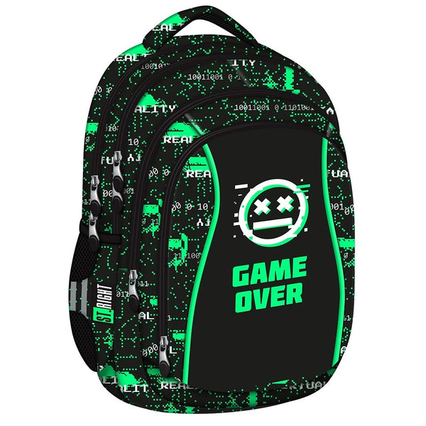 St. Right Gaming Backpack 17" Play New Level | Durable Material, Multiple Compartments, Laptop Sleeve