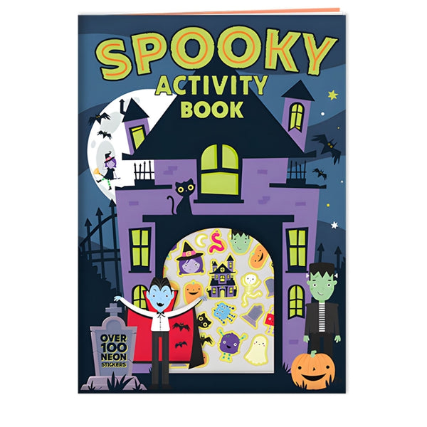 Fang-Tastic Spooky Neon Sticker Activity Book 