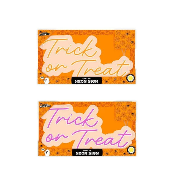 Fang-Tastic Light Up Neon Trick Or Treat Sign