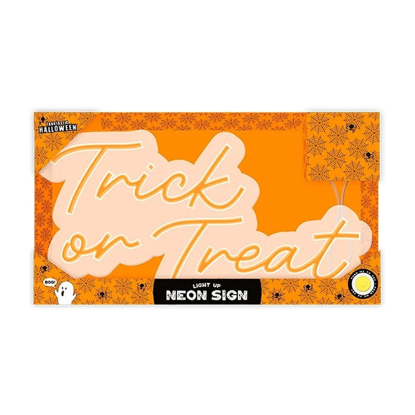 Fang-Tastic Light Up Neon Trick Or Treat Sign