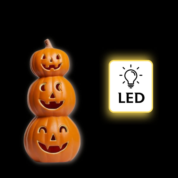 Fang-Tastic LED 3 Tiered Pumpkin 
