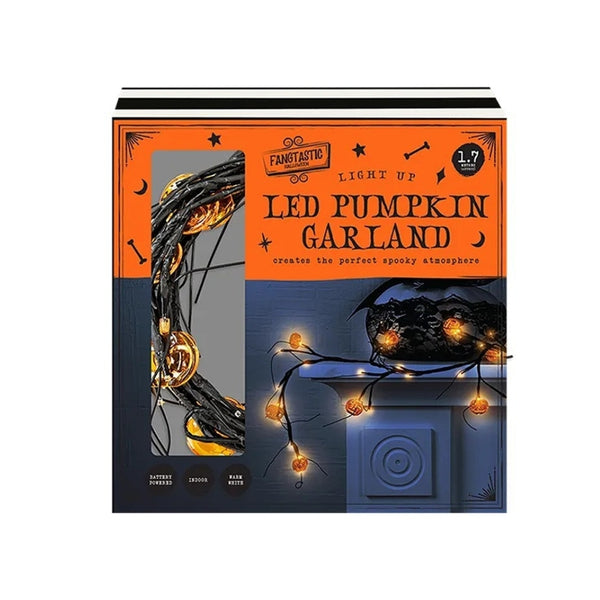 Fang-Tastic LED Pumpkin Garland | 1.7M