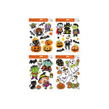 Halloween Glitter Window Stickers - Assorted Character Designs
