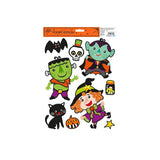 Halloween Glitter Window Stickers - Assorted Character Designs