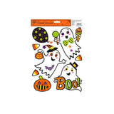 Halloween Glitter Window Stickers - Assorted Character Designs