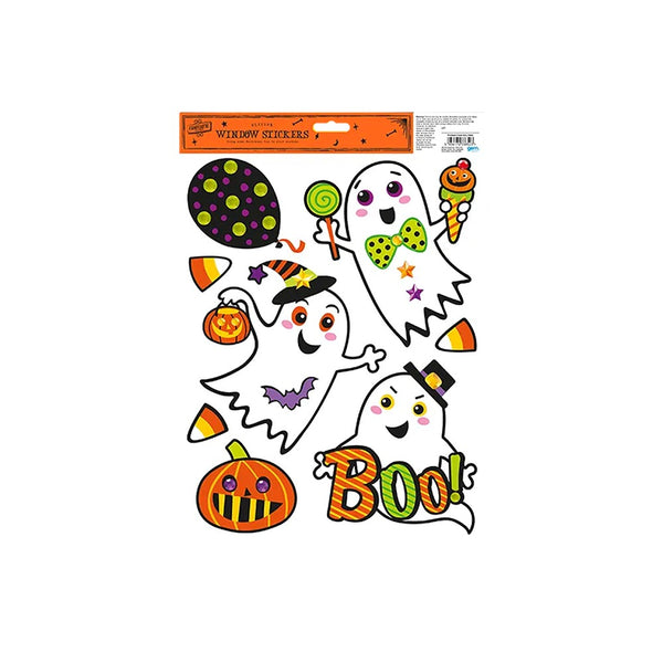 Halloween Glitter Window Stickers - Assorted Character Designs