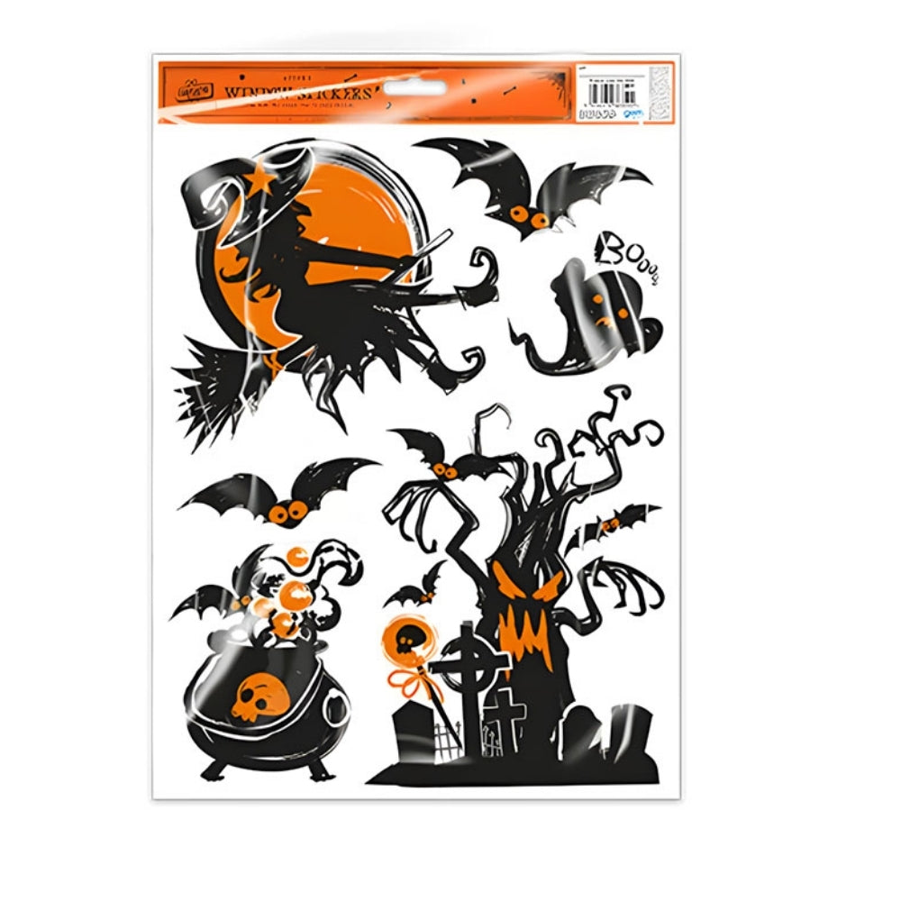 Fang-Tastic Spooky Window Stickers 