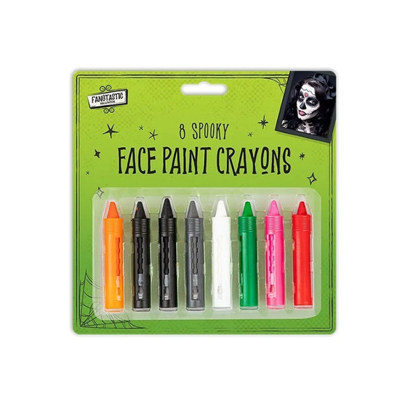 Fang-Tastic 8 Colour Face Crayons 
