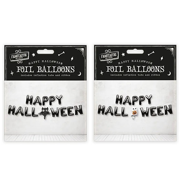 Fang-Tastic Happy Halloween Foil Balloons | Durable & Reusable