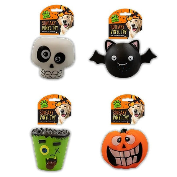 Kingdom Halloween Squeaky Vinyl Dog Toy Set 