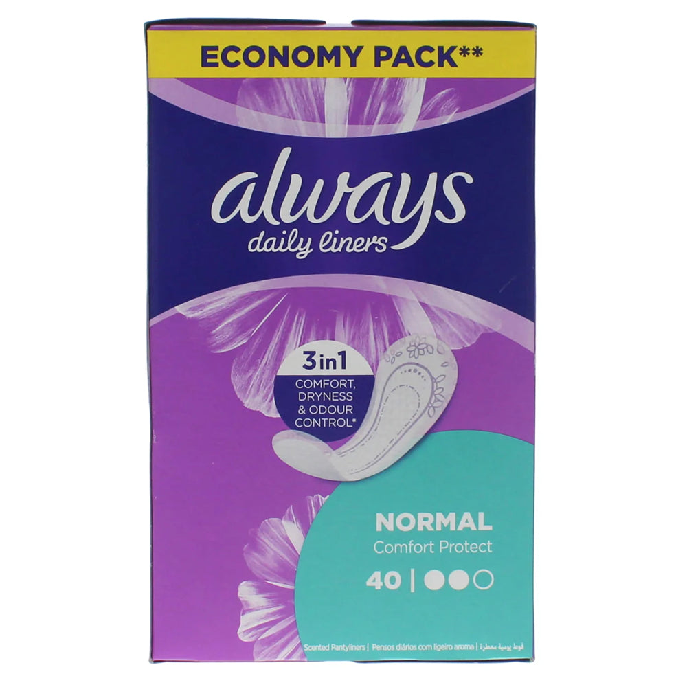 Always Daily Comfort Protect Liners | 40 Pack