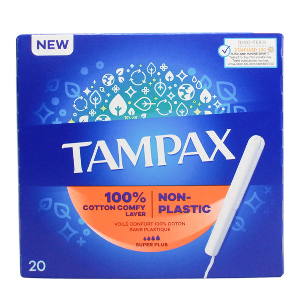 Tampax Super Plus Tampons | 20's | Hypoallergenic