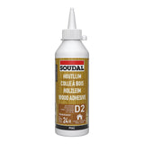 Soudal D2 Wood Adhesive | Fast Drying, Dries Clear, Indoor Use, 250g