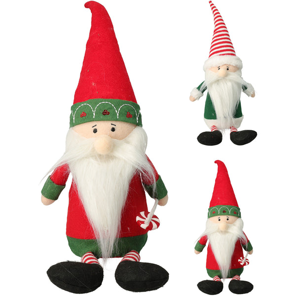 Christmas Nordic Sitting Santa Plush Gnome Decoration | 54cm, Assorted Designs