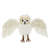 Koopman Owl Hanging Deco | 20Cm White