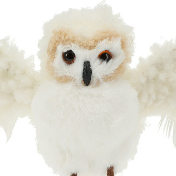 Koopman Owl Hanging Deco | 20Cm White