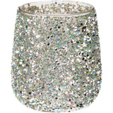 Beaded Tealight Holder | 10cm Decorative Glass Holder