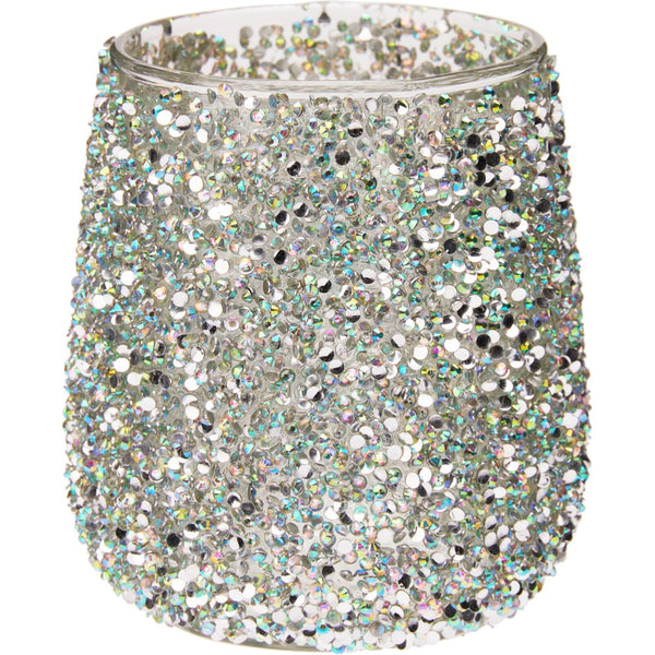 Beaded Tealight Holder | 10cm Decorative Glass Holder