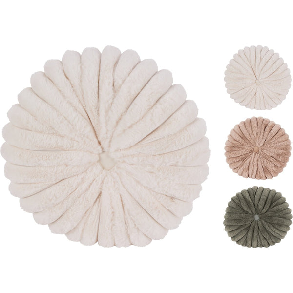 Round Velour Cushion 38cm | Assorted Designs