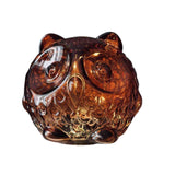 Koopman Glass LED Owl Light | 10cm | 4 Colors