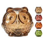 Koopman Glass LED Owl Light | 10cm | 4 Colors
