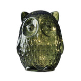 Koopman Coloured Glass LED Owl Lights | 15cm, 8-Hour Timer