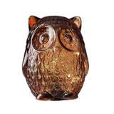 Koopman Coloured Glass LED Owl Lights | 15cm, 8-Hour Timer