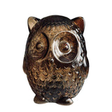 Koopman Coloured Glass LED Owl Lights | 15cm, 8-Hour Timer