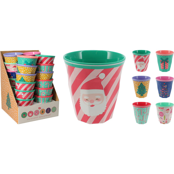 Christmas Kids Assorted Festive Designs Tumbler | Pack of 6, Stackable