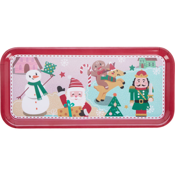 Christmas Merry Christmas Rectangular Tray | 32 x 15cm, Rounded Corners