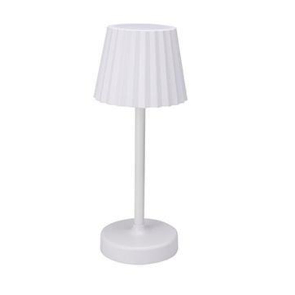 White Battery Operated Dimmable Table Lamp | 26cm, Warm White, Assorted Designs