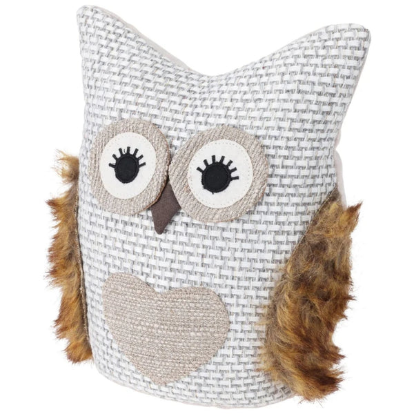 Koopman Whimsical Owl Doorstopper | Textured Fabric
