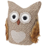 Koopman Whimsical Owl Doorstopper | Textured Fabric
