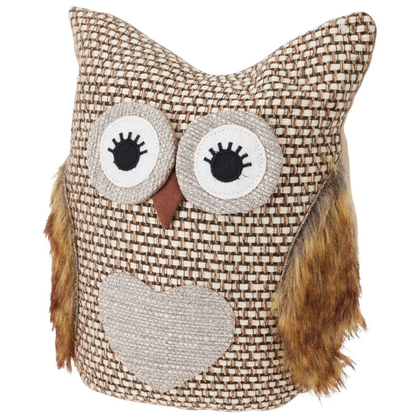 Koopman Whimsical Owl Doorstopper | Textured Fabric