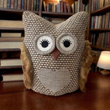 Koopman Whimsical Owl Doorstopper | Textured Fabric