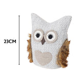 Koopman Whimsical Owl Doorstopper | Textured Fabric