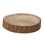 Koopman Rustic Wood Bark Tray | 25cm