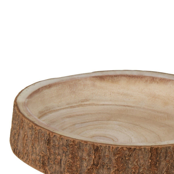 Koopman Rustic Wood Bark Tray | 25cm